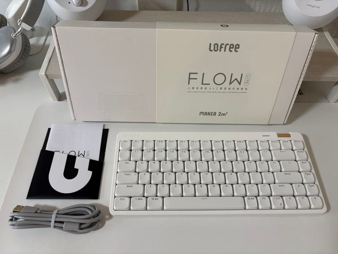 キーボード Lofree flow lite/White