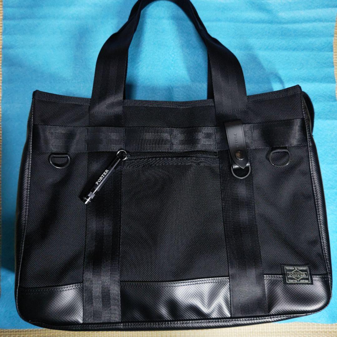 極美品 PORTER ヒート トートバッグ ブラック