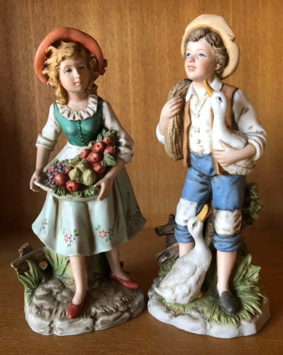 磁器人形　フィギュア　瀬戸ノベルティ　収穫