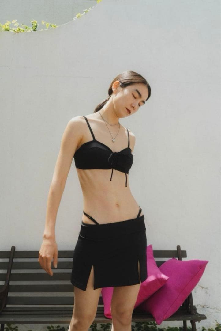 【MINI様】knuthmarf クヌースマーフ　水着3点セット Knuth Marf - back open flower swim suit / バックオープン フラワー