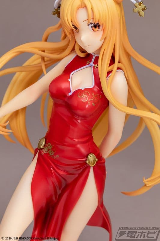 限定100個 SAO アスナ  チャイナドレス 1/5 スケールフィギュア スリットから伸びる美脚が美しい！「SAO」からチャイナドレス姿の