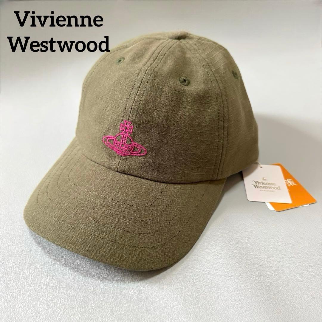 【新品タグ付き】Vivienne Westwood オーブ刺繍 ロゴキャップ
