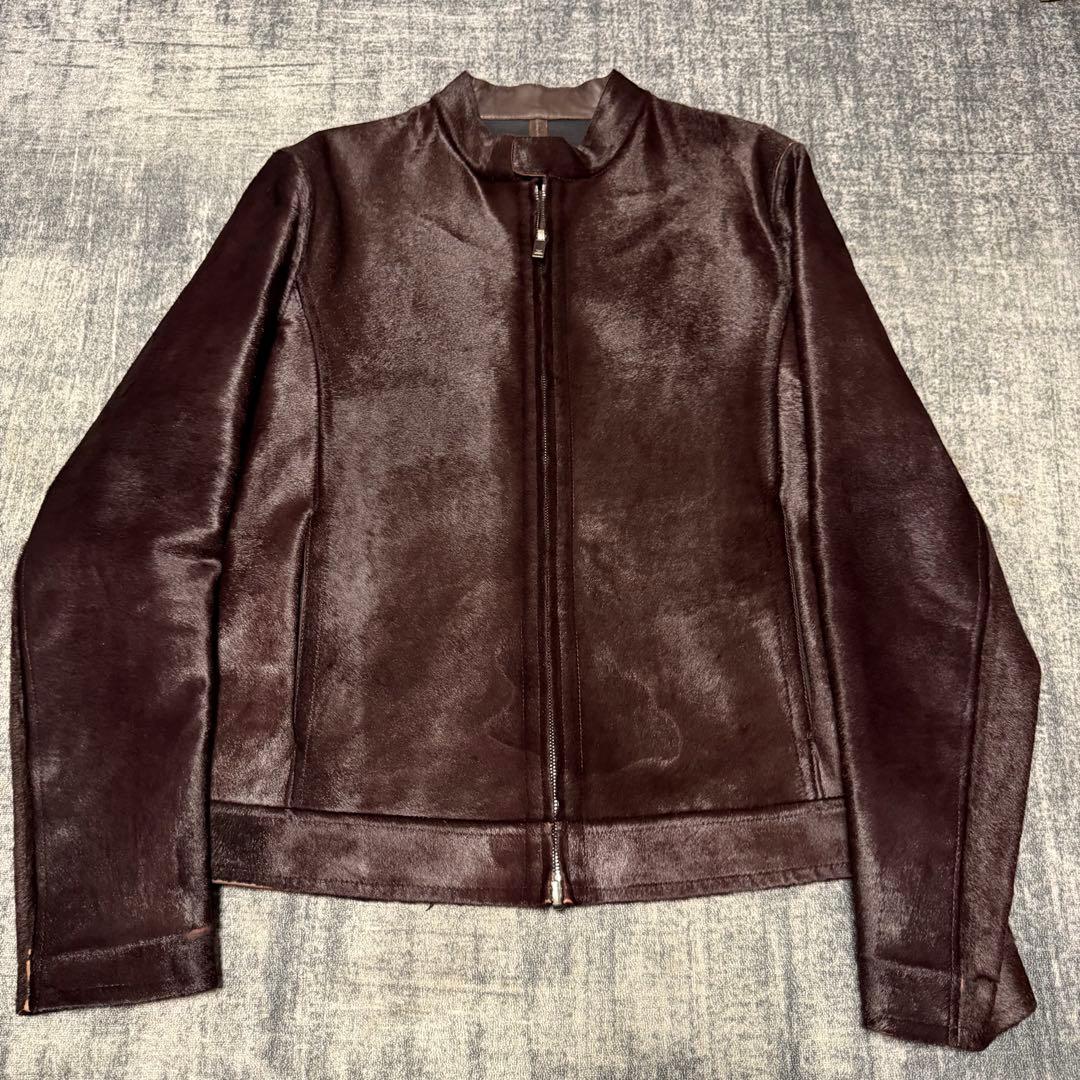 13AW Emporio Armani ポニーレザージャケット アーカイブ