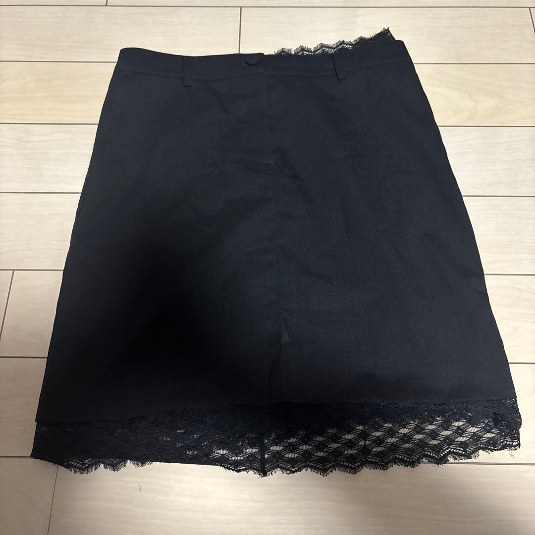 CHANEL シャネル　黒スカート CHANEL（シャネル）ひざ丈スカート 黒 サイズ:42(M位) レディース