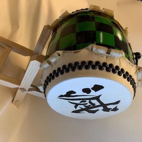 和太鼓　８寸　鬼滅　市松