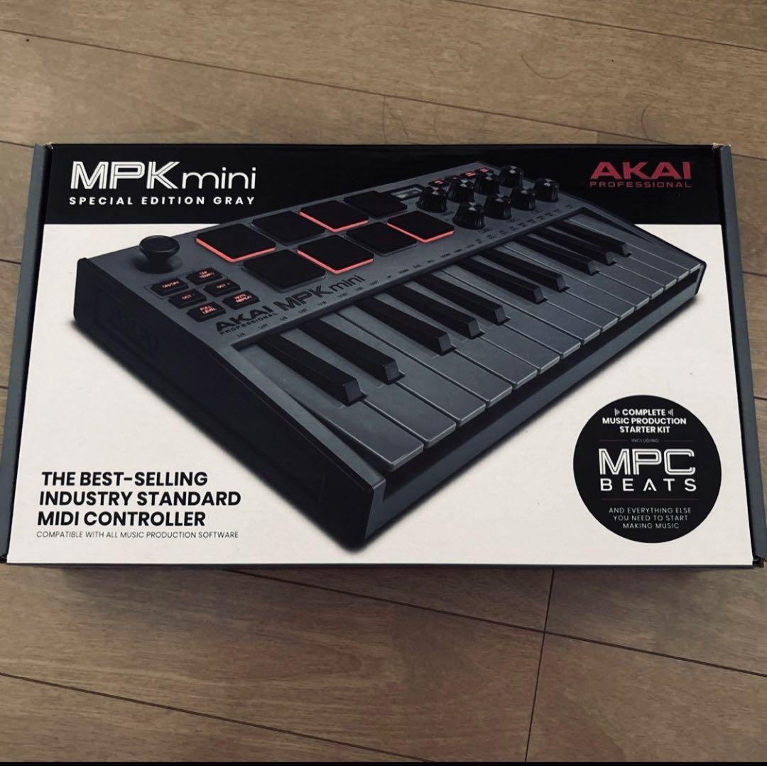 【美品】AKAI MPK mini Special Edition Gray Akai MPK Mini MK3 Keyboard Controller- Special Edition Gray