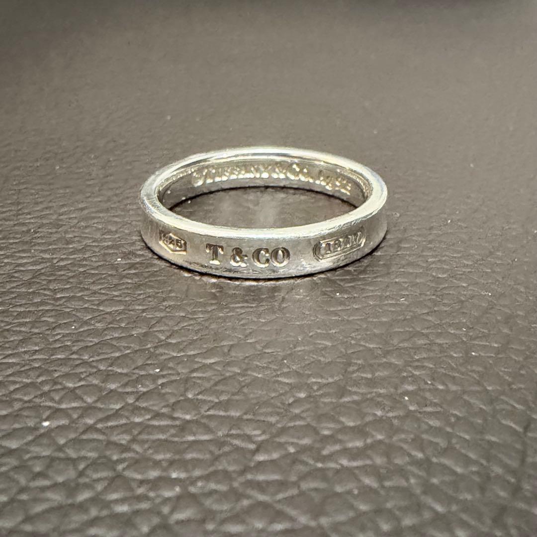 【希少】22号相当 ティファニー 定番 ナロー リング シルバー925 TIFFANY&CO】 2317 T&CO ティファニー ナローシルバー925ヴィンテージ