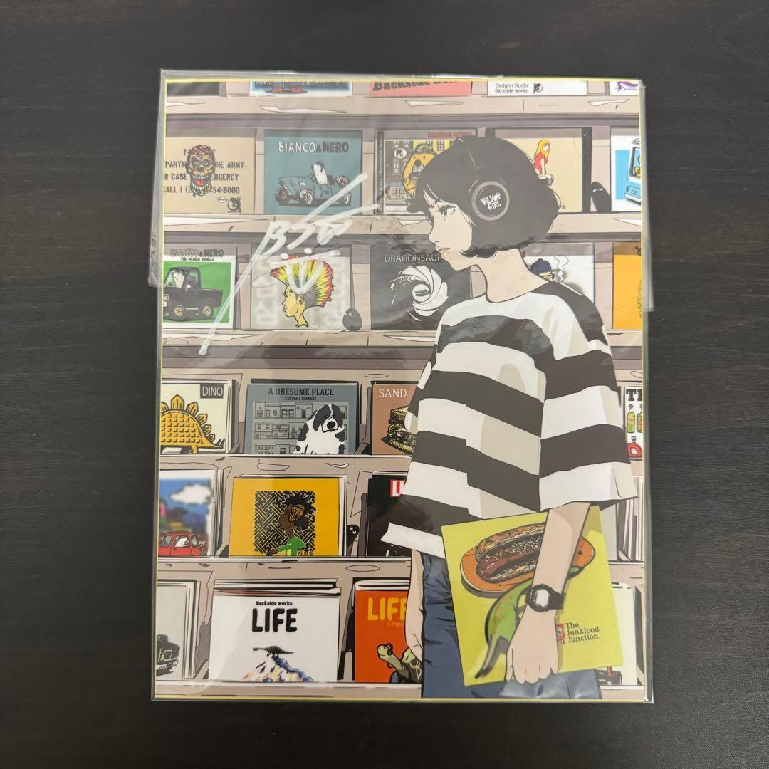 backsideworks レコードショップ サイン入り 特大ステッカー