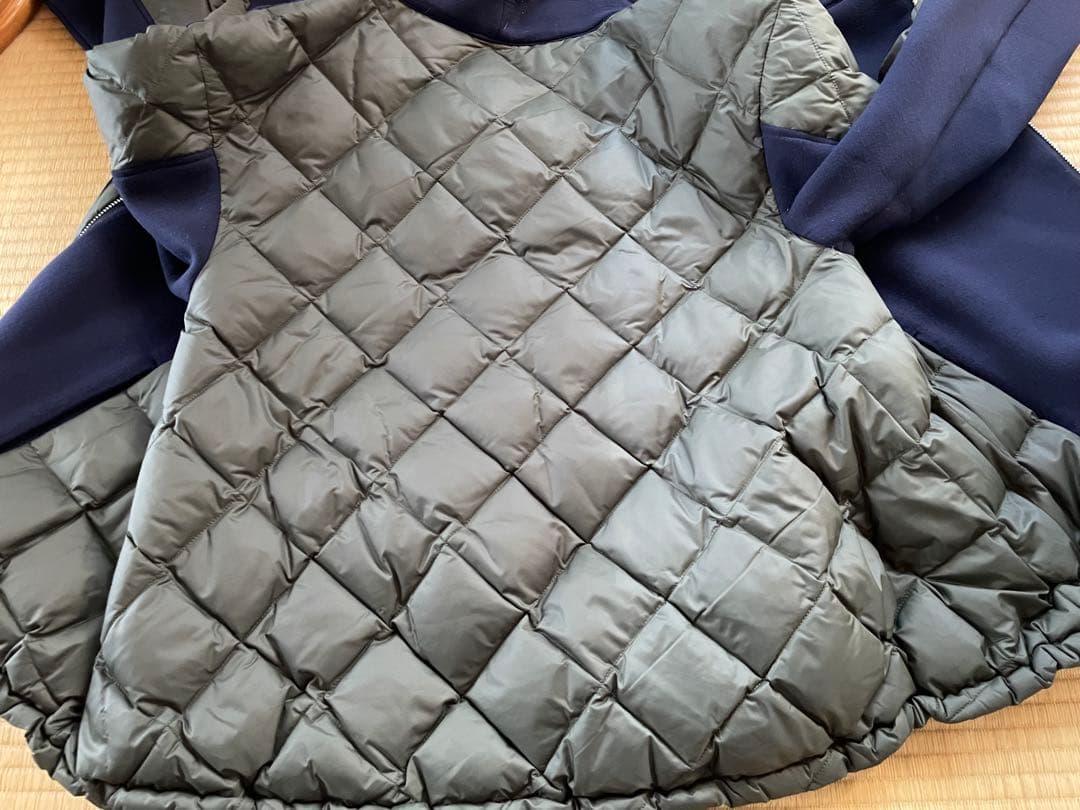 マルシャルテル フード付きネイビー・カーキダウンジャケット - メルカリ