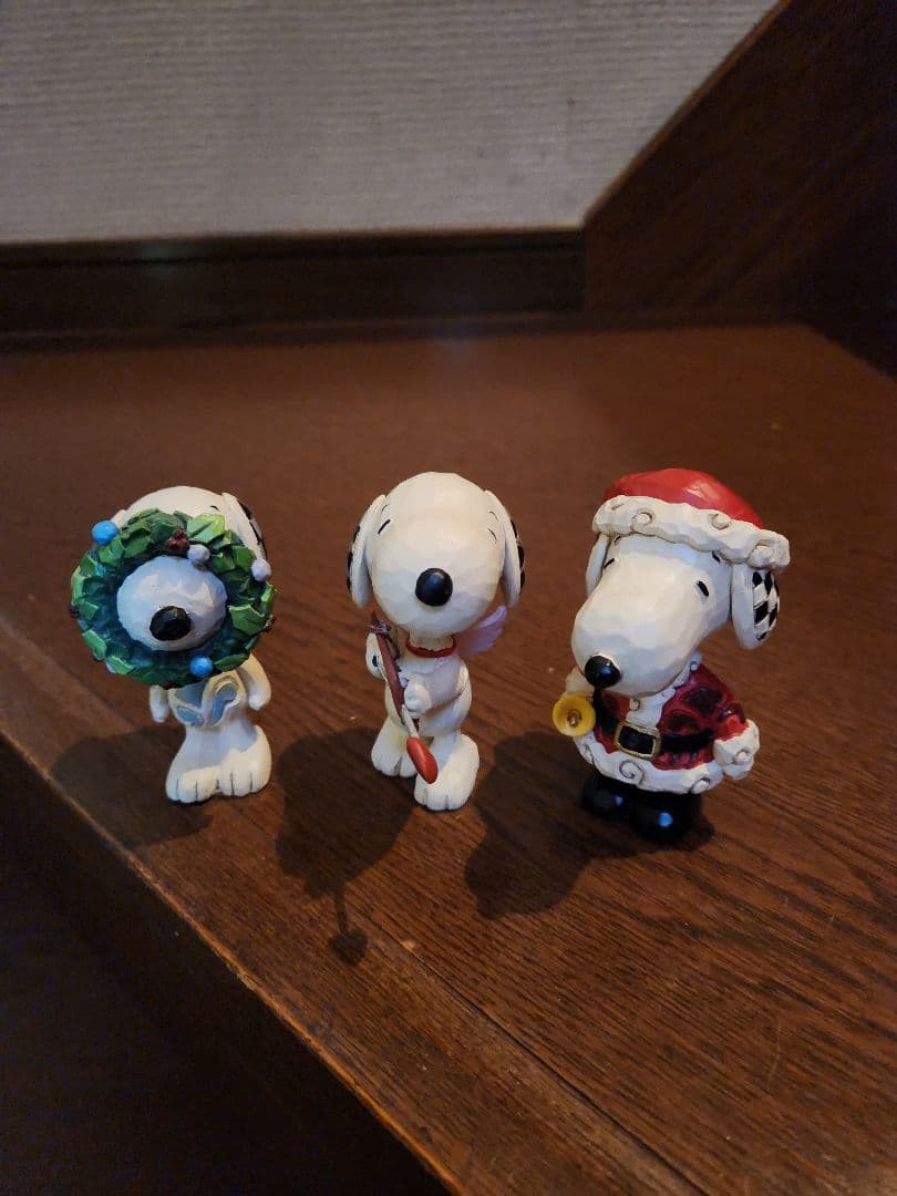 スヌーピー クリスマスフィギュア 3体セット