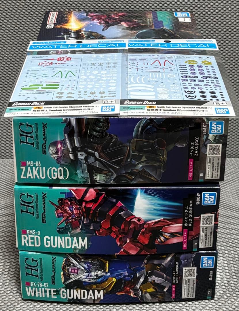HG ザク 赤いガンダム 白いガンダム ガンダムデカール