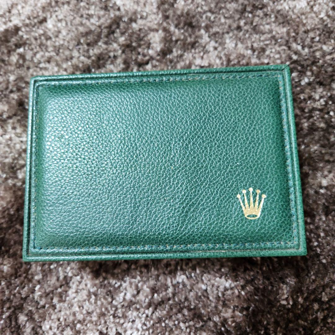 専用A⑧ロレックス ROLEX レザーケース　緑　68.00.71
