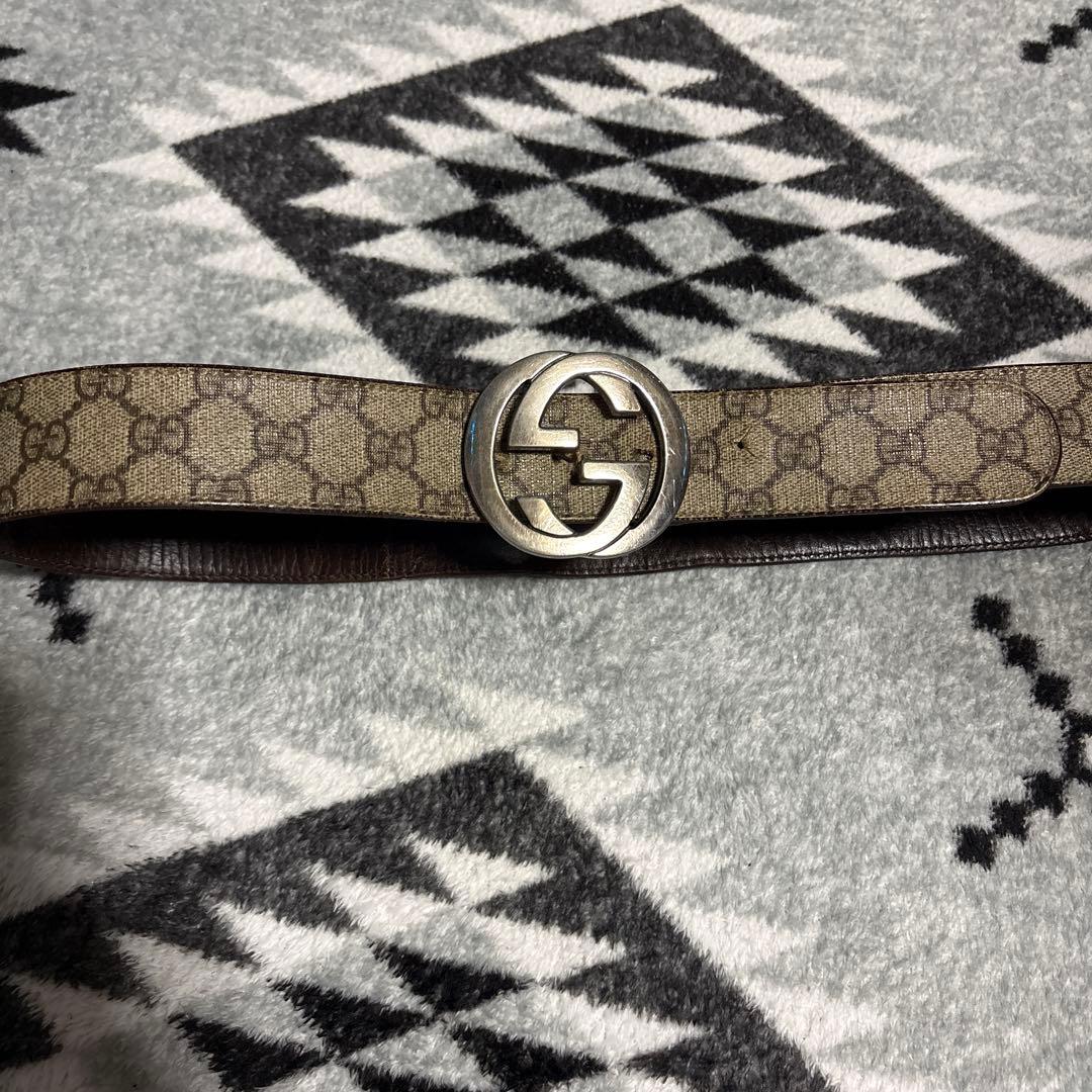 syuusei1024 GUCCIベルト GGスプリームインターロッキング