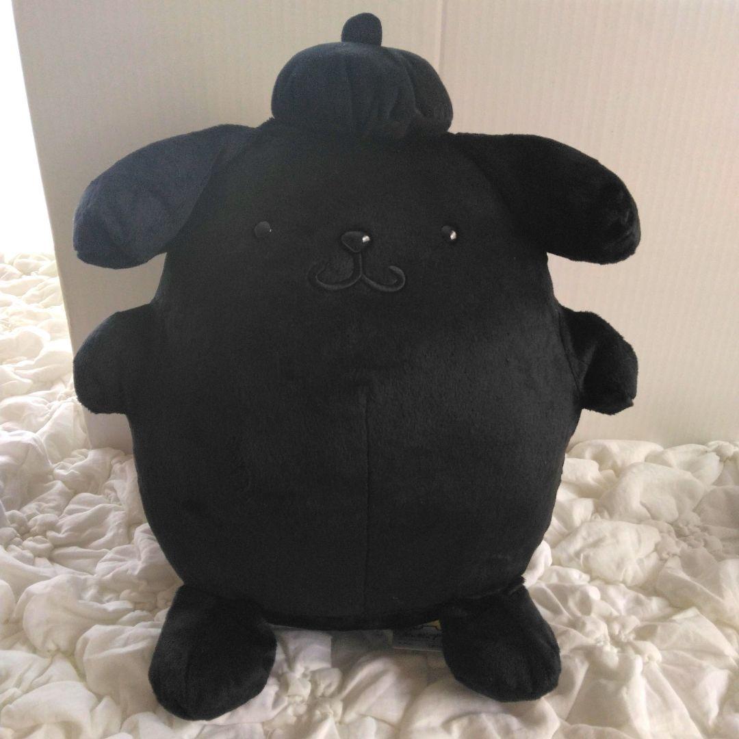 ナムコ限定　ポムポムプリン　わくわくブラックフライデー　BIGぬいぐるみ　黒