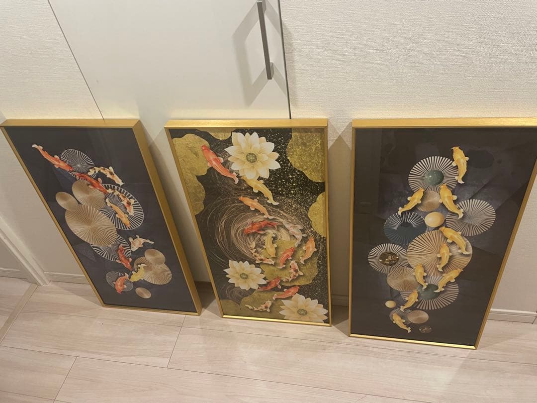 アートパネル　金魚