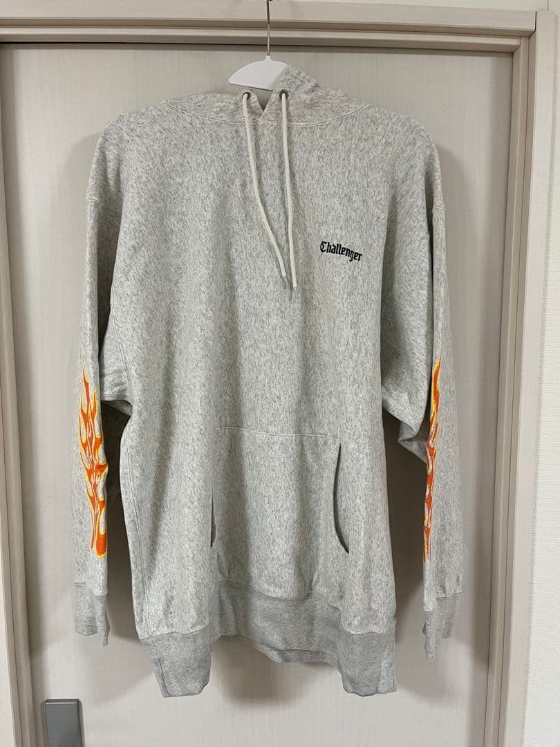 CHALLENGER FLAMES HOODIE チャレンジャー　SIZE：L