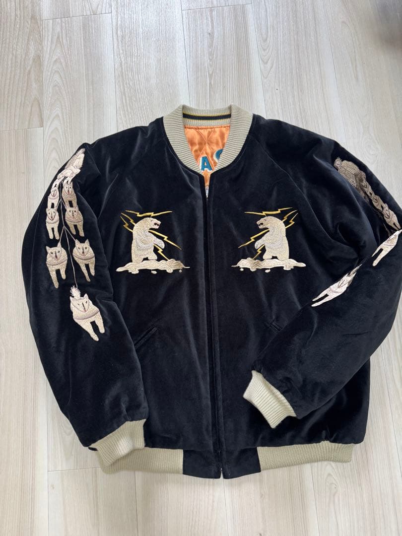 【yuji 】東洋テーラー　スカジャン　アラスカ　中綿あり