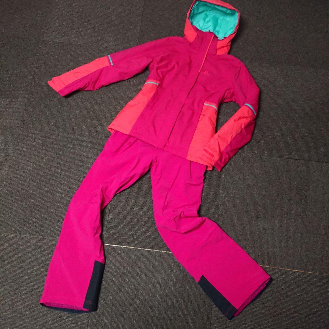 送料無料【SALOMON】レディーススキーウェア上下まとめ M/M