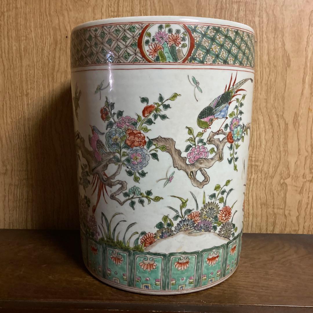 中国　色絵　粉彩　筒瓶　花鳥図　大明嘉靖年製 2026年最新】大明嘉靖年製の人気アイテム - メルカリ