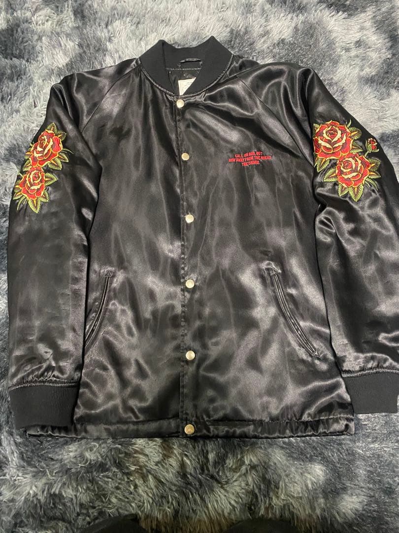 CRIMIE マリア 薔薇 刺繍入り スーベニアジャケット L - メルカリ