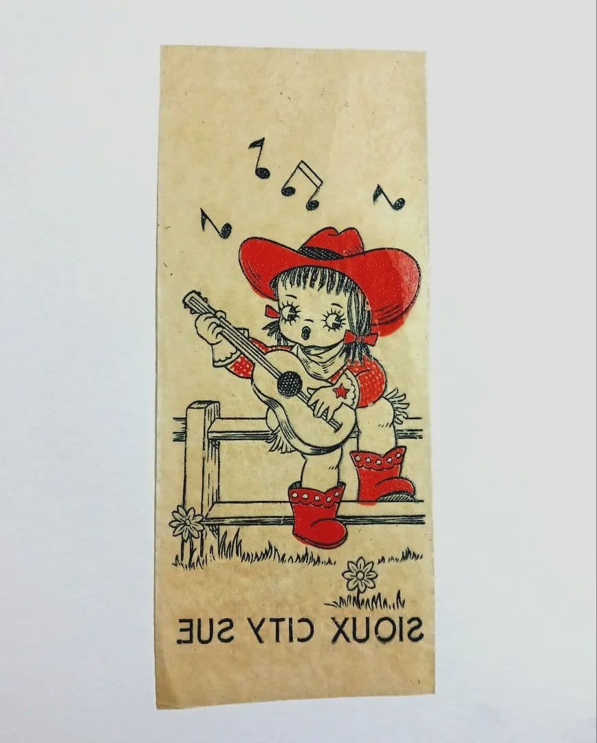 AMERICAN TRANSFERS カウガール 40s ビンテージ転写紙