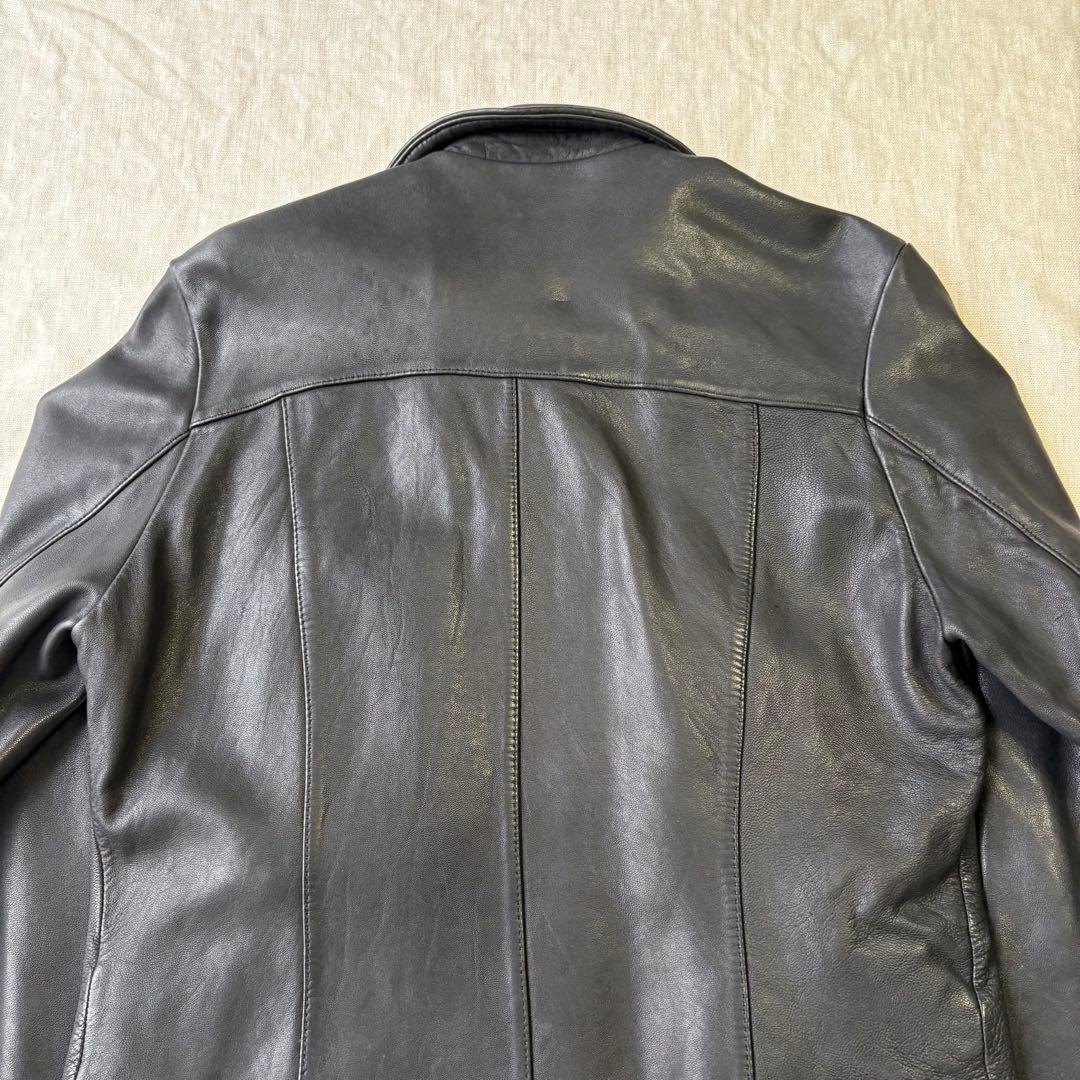 未使用 AVIREX ラムレザー シングルライダースジャケット 6161063