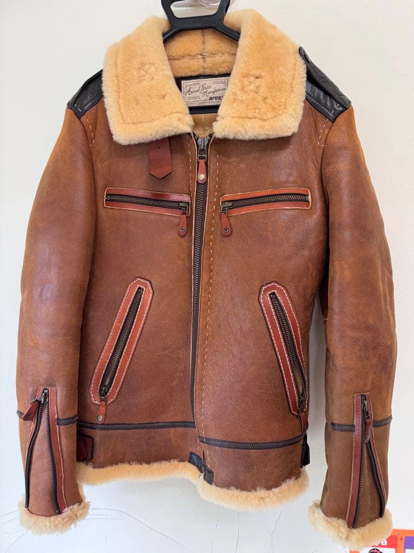 値下‼️アヴィレックス 牛革ジャケット