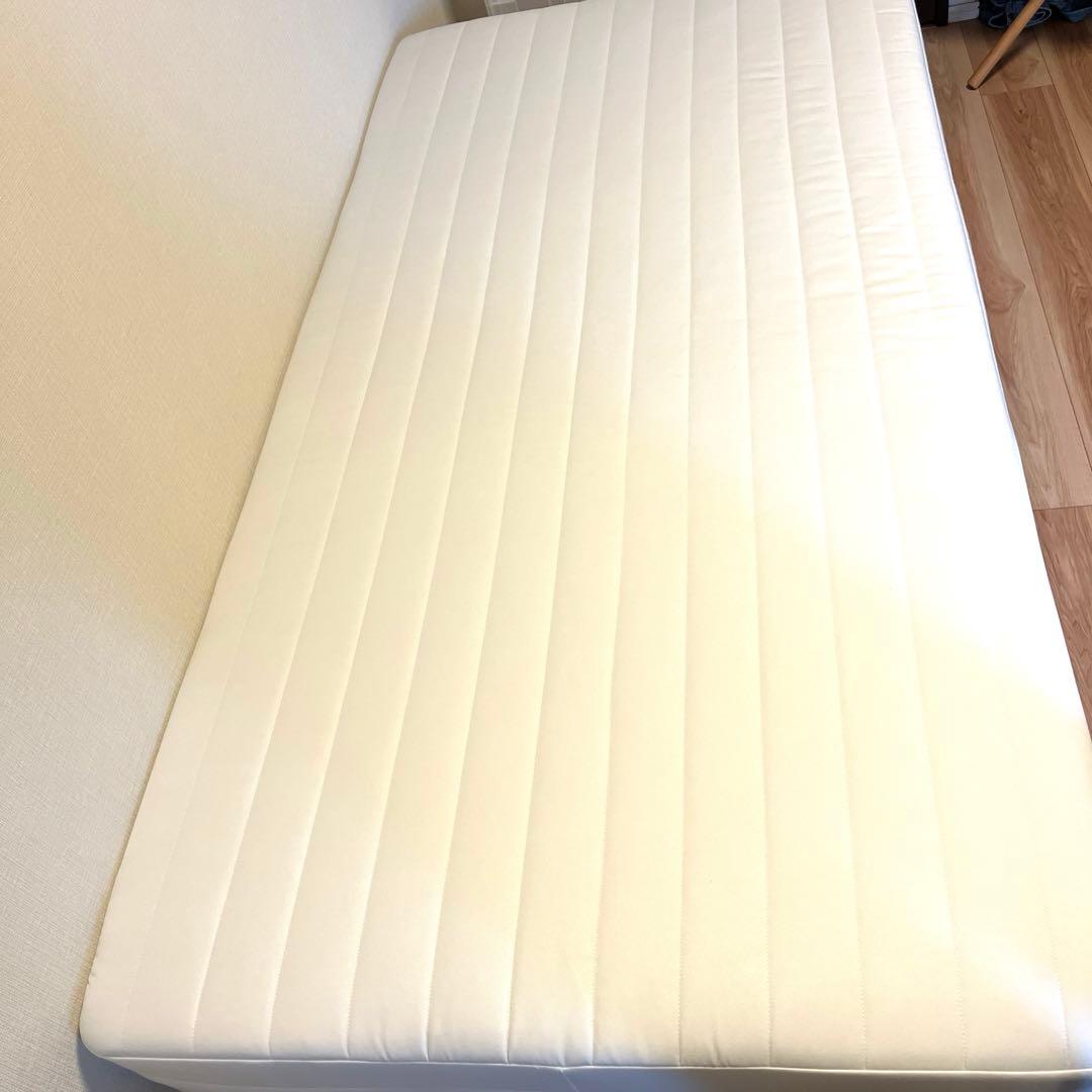 無印良品　脚付きマットレス　シングルベッド 脚付マットレス ポケットコイル （洗えるカバー 組み立て仕様） | 無印良品