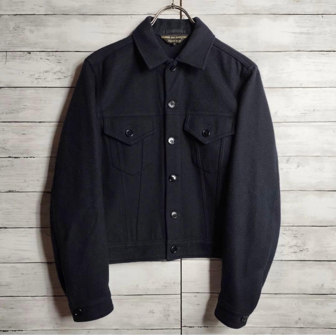 00'sコムデギャルソンオムプリュス ウールトラッカージャケットショート丈