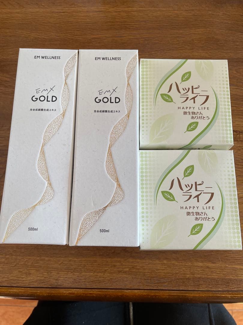 ゆ*り様 半額以下❗️EMXゴールド&ハッピーライフ合計4個EM生活菌活❗️健康