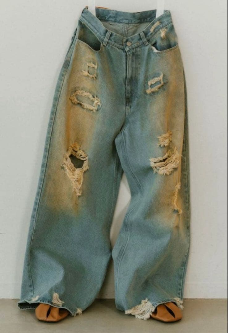 ★試着のみ★knuth marf ダメージデニム xs