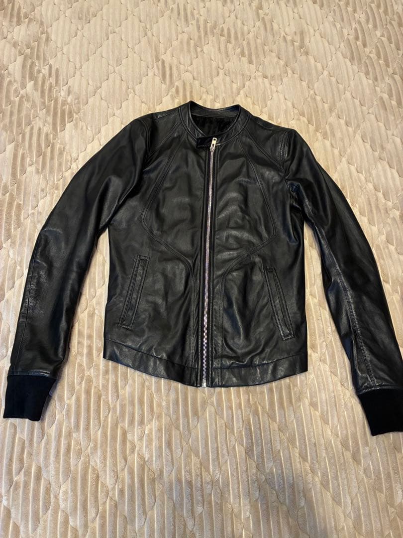 RickOwens 14SS intarsia レザージャケット