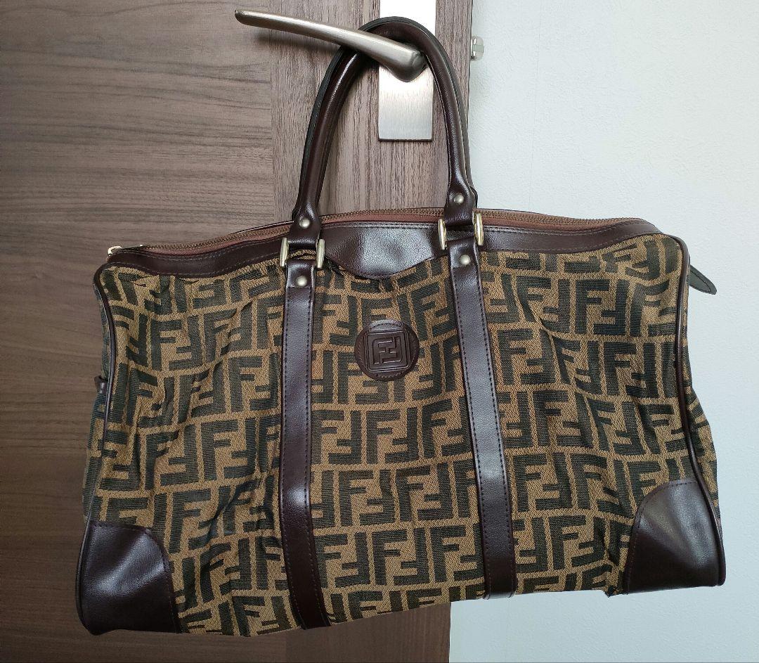 フェンディボストン　ズッカ柄　ヴィンテージ