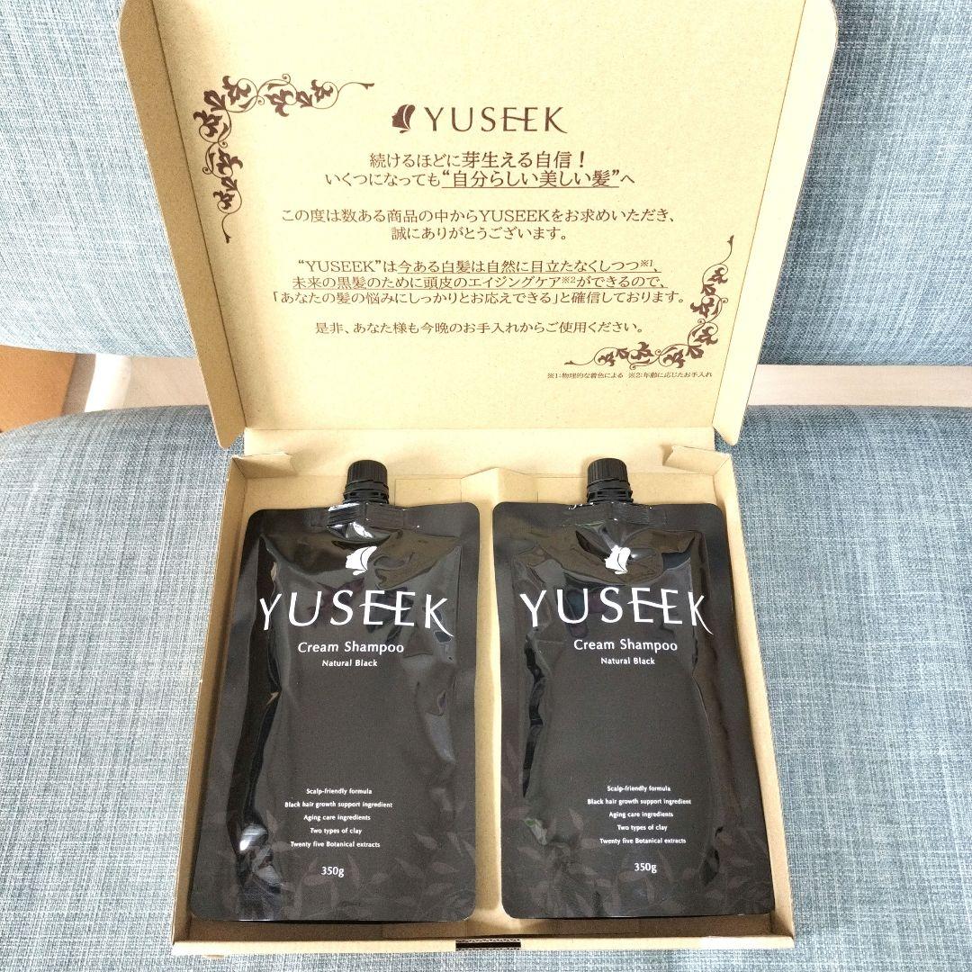 カラーリング・白髪染め YUSEEK Cream shampoo NaturalBlack