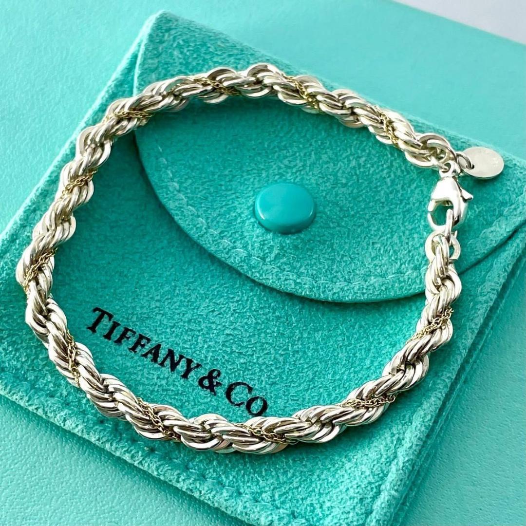 ティファニー ツイスト ロープ チェーン コンビ ブレスレット TQ6fe