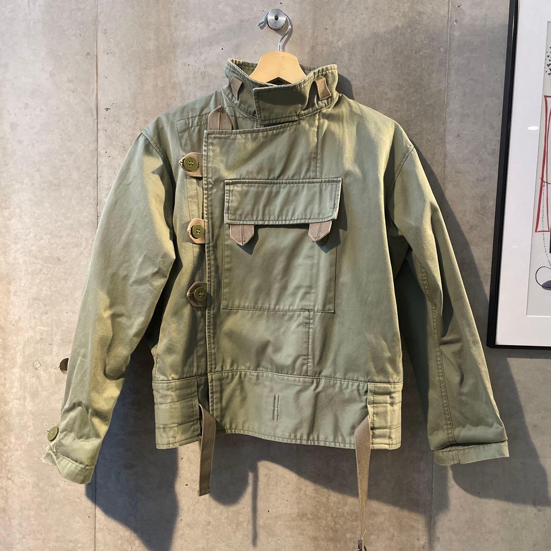 Marc by Marc Jacobs オリーブグリーン ミリタリージャケット タックスリーブ ミリタリー スタンドカラージャケット N539 – snob_store