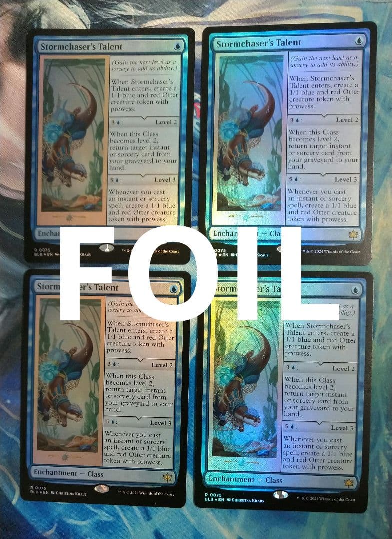 MTG嵐追いの才能Stormchaser's Talent BLB英FOIL4枚