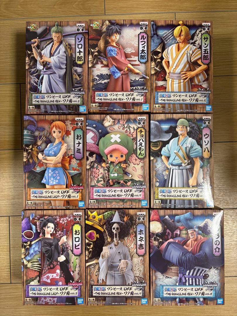 未開封　DXF　ワノ国　麦わらの一味　ルフィ　ゾロ　チョッパー　ナミ　9種