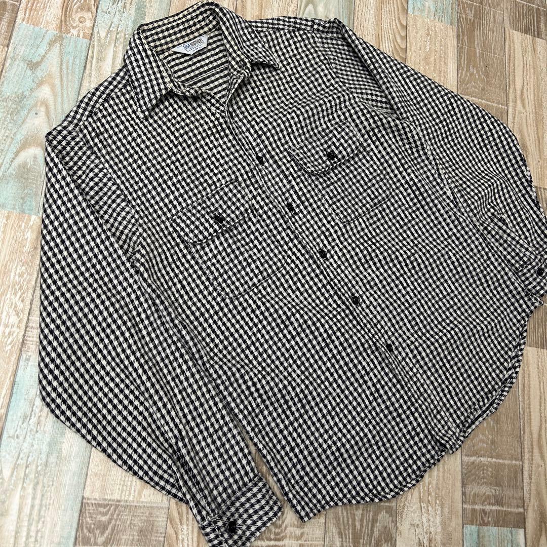 レアデザイン 70s USA製 ファイブブラザー ネルシャツ ギンガム