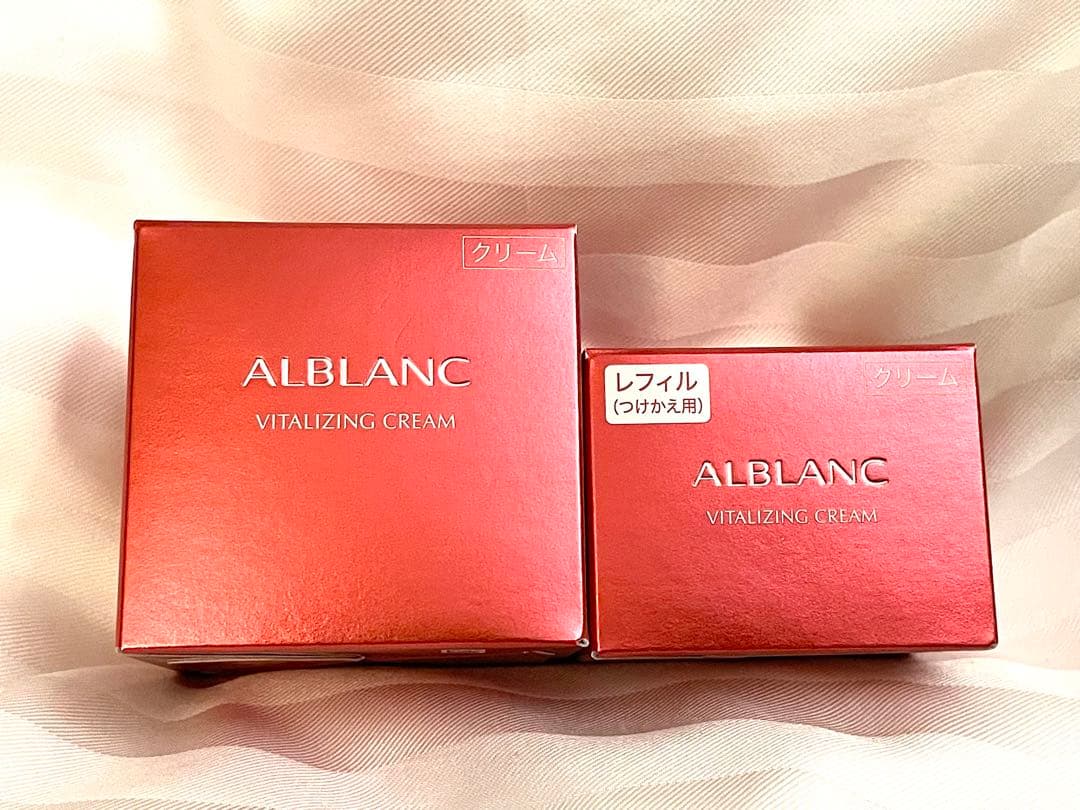 ALBLANC アルブラン バイタライジングクリーム 2個セット 濃厚なクリームがつけた瞬間、とろけて密着。潤いを巡らせて、ハリ