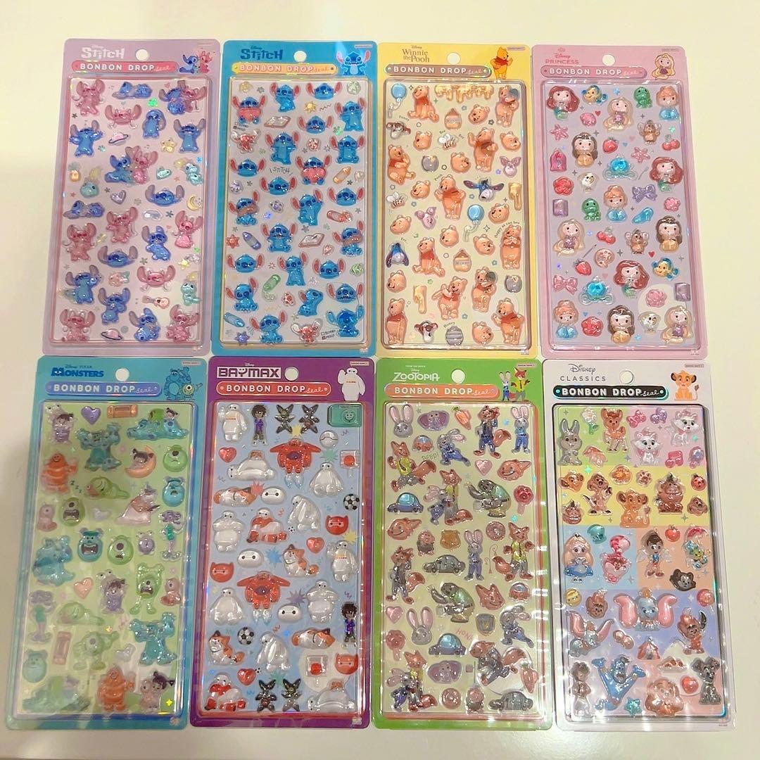 国内正規品 ディズニー ボンボンドロップシール 第2弾 全種 セット