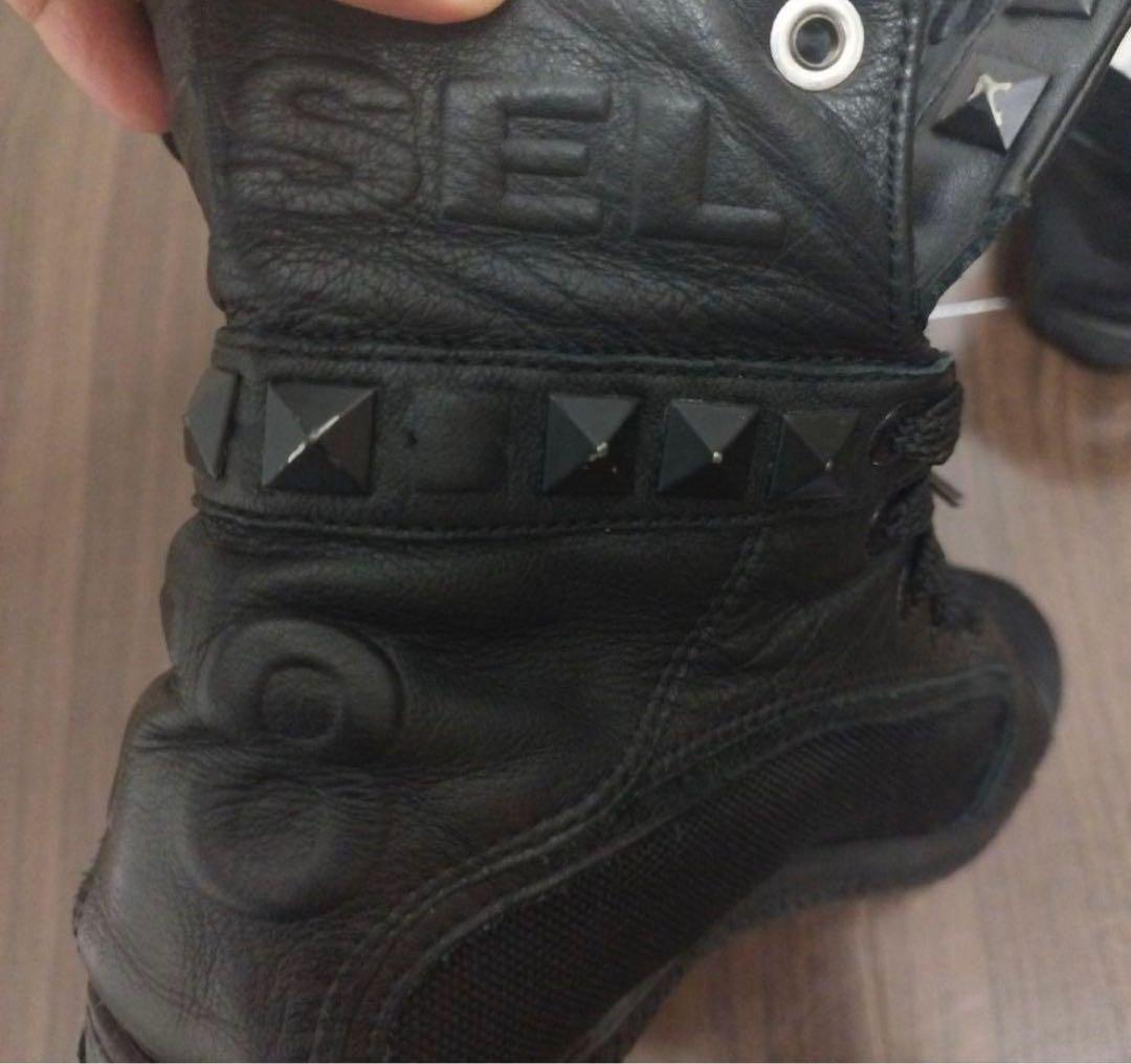 激レア 90s DIESEL スタッズ付きブラックスニーカー25.5㎝ - メルカリ