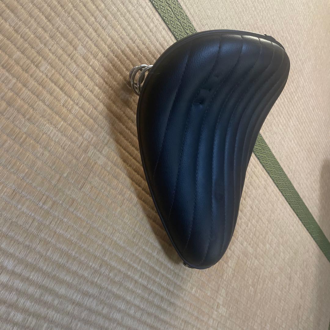 ブラックバイクシート ダブルスプリング
