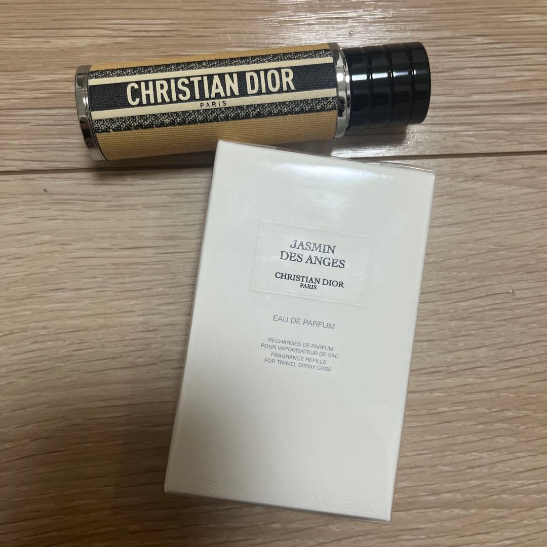 新品限定トラベルスプレー千鳥柄香水Dior(15ml×3本)ジャスミンデザンジュ