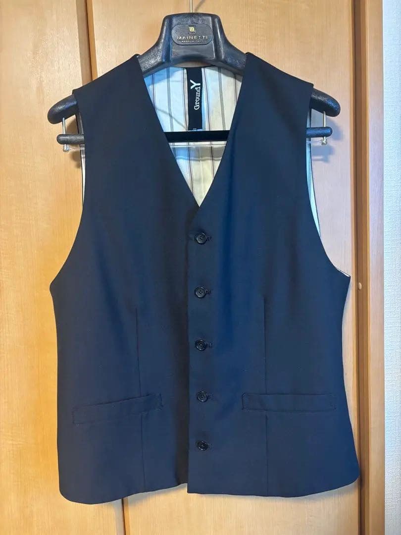 Ground Y ベスト ジレ ギャバジン