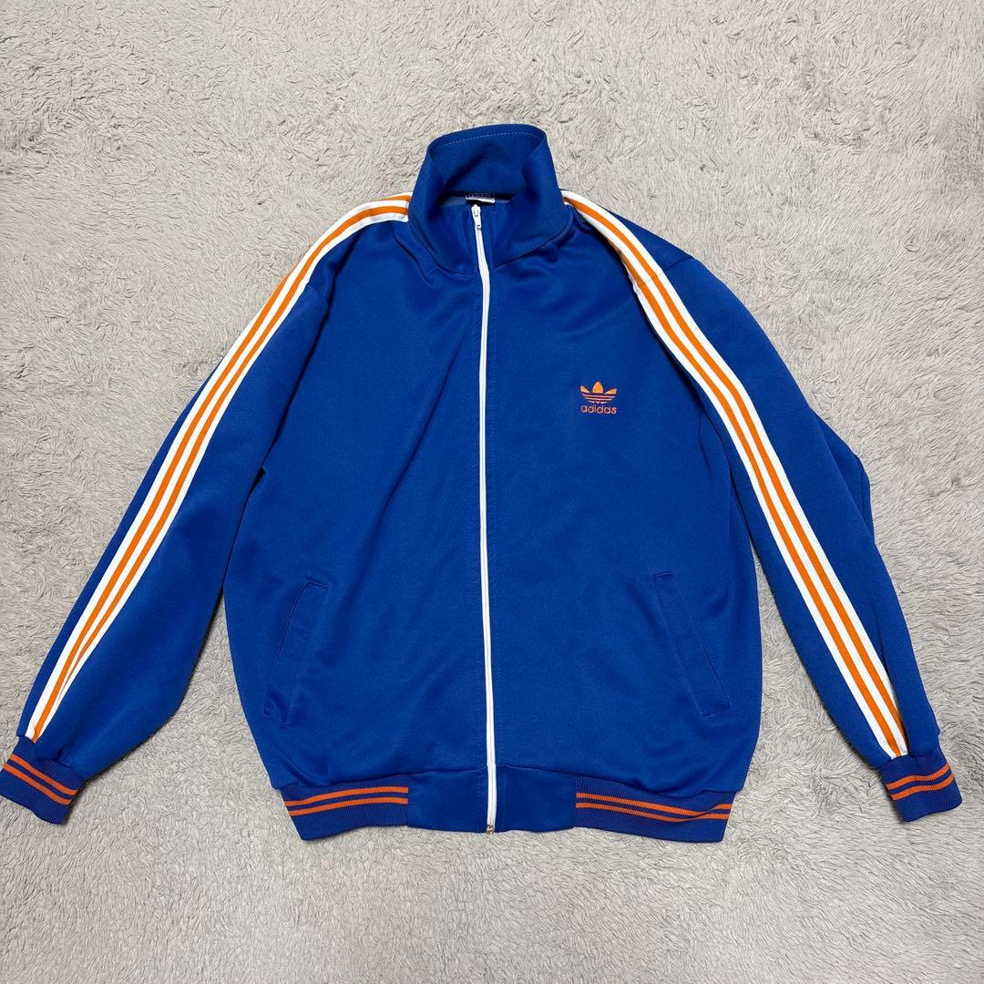レアカラー　70’s 西ドイツ製 adidas ジャージ　トラックジャケット 即決 レアカラー 1点物 70s ヴィンテージ アディダス 西ドイツ製