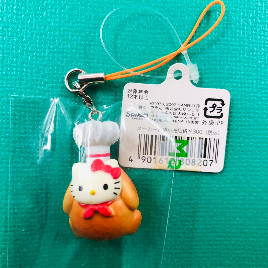 2007年製 激レア★ハローキティ コンビニ限定 クリスマス ストラップ チキン ハローキティ - ハローキティストラップ：冬季限定スノボーキティ