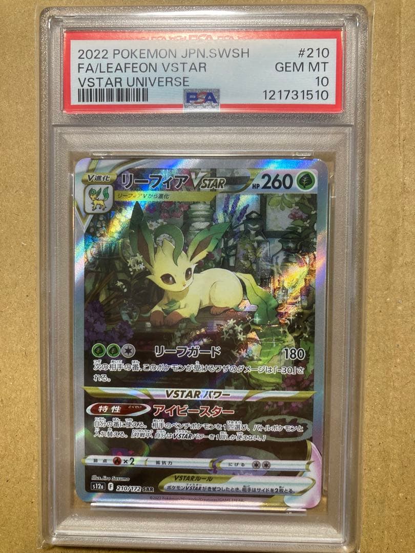 リーフィアVSTAR SAR PSA 10 #210/172