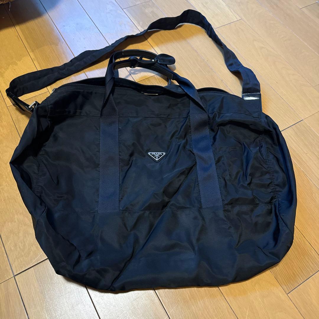 PRADA　プラダ　ボストンバッグ大　ブラック PRADA ボストンバッグ ブラック レディース プラダ – Rehello by BOOKOFF