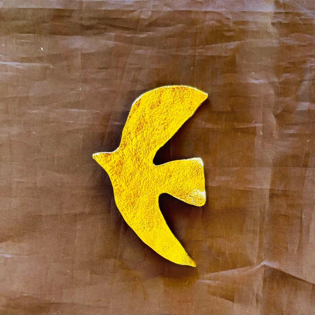 CECILE ET JEANNE セシル エ ジャンヌ 鳩ブローチゴールド 美品